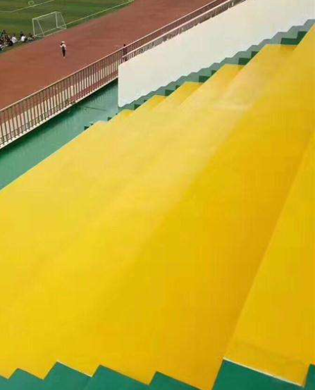 邻水球场台阶翻新修补改造